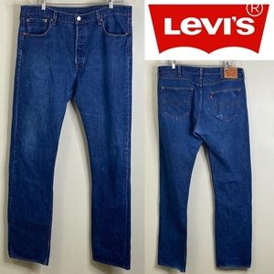 LEVI STRAUSS & CO. 541 MENS BUTTON CLOSURE BLUE JEANS 100% COTTON 38W, 36L